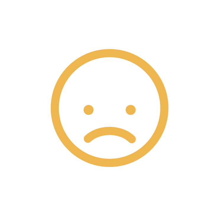 Frowning face icon